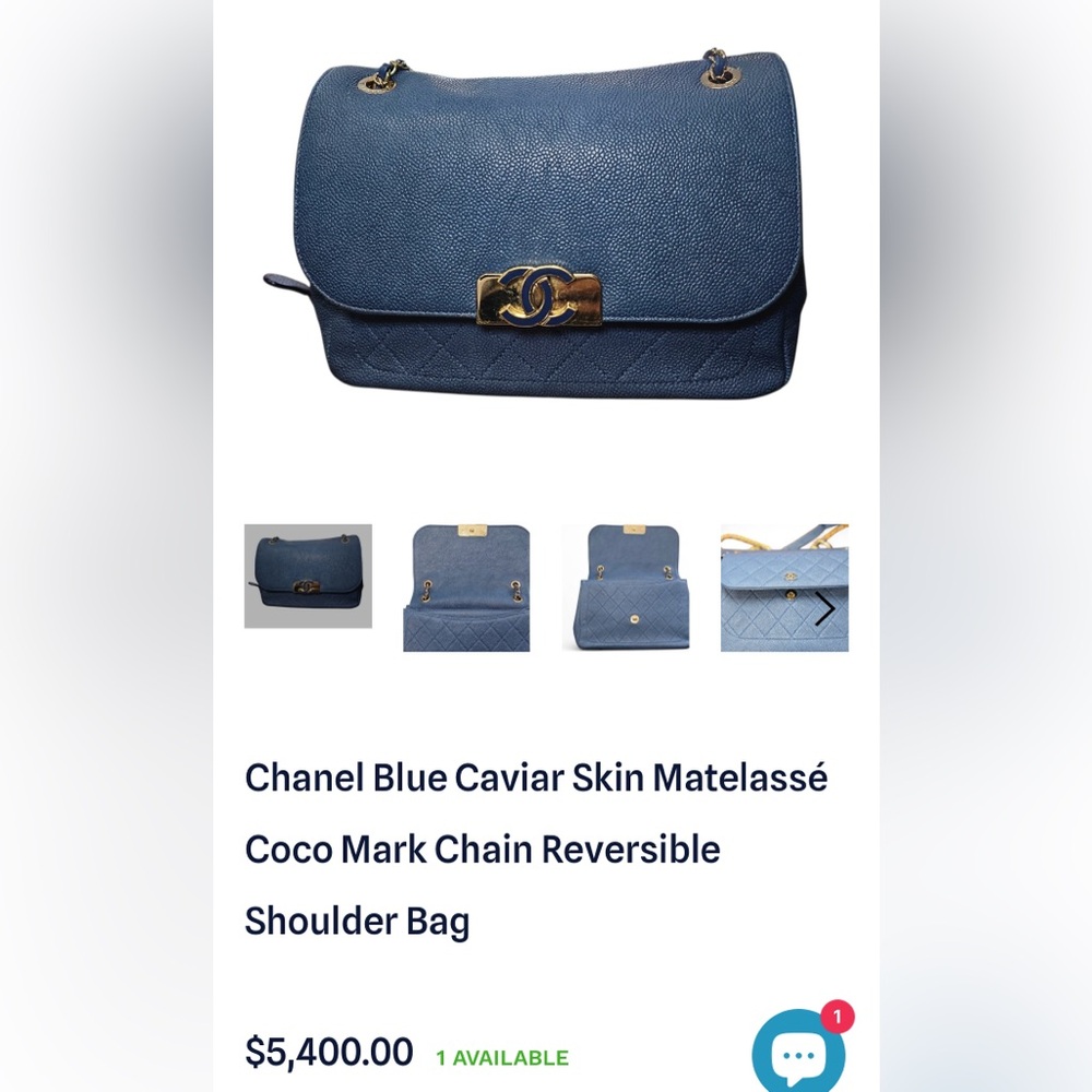 Chanel Data Center Back Pocket Flap Bag Caviar Medium - Picture 5 of 13